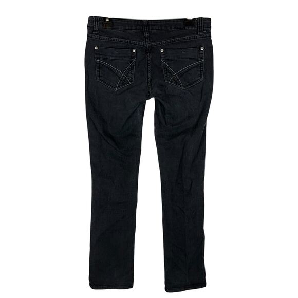 Forever Twenty One Jeans Women's 27 Black Stretch Low-Rise Straight Leg Classic - Picture 2 of 13